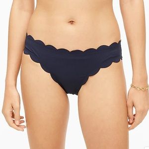 JCrew scallop pique surf hipster bikini bottom